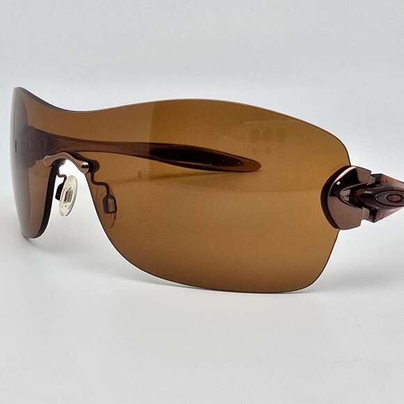 *SOLD* Oakley 05-361 Compulsive Squared Dark Topaz Frame Bronze Lens Sunglasses - Picture 3 of 16